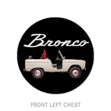 Ford Bronco Collection American USA Flag Graphic Shirt Black Official Licensed