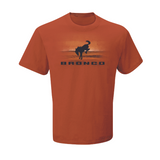 Ford Bronco Desert Scene Cotton Preshrunk T-Shirt Texas Orange