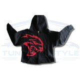 Dodge SRT Hellcat Muscle Cars Cotton Black Zipper Hoodie Official Licensed