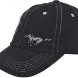 Ford Mustang Pony Logo Baseball Cap Car Auto Racing Hat Black Official Licensed